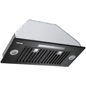 VEVOR Range Hood Insert, 30 Inch Built-in Kitchen Vent Hood, 800CFM Steel Stove Hood, with Gesture & Touch Control, LED Light, Baffle Filters