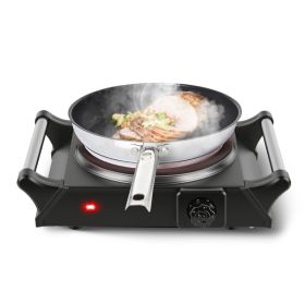 1 Thousand Power Electric Single Burner Portable Heating Hot Plate Stove Countertop RV Hotplate With 5 Temperature Stepless Adjustments Portable (Option: Single)